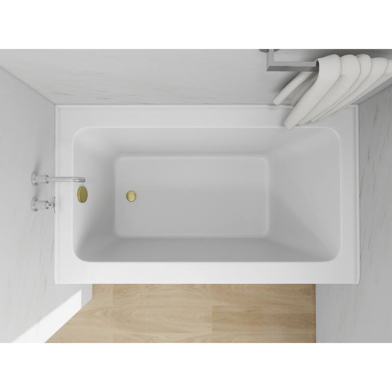Vanity Art Alcove Soaking Acrylic Bathtub
