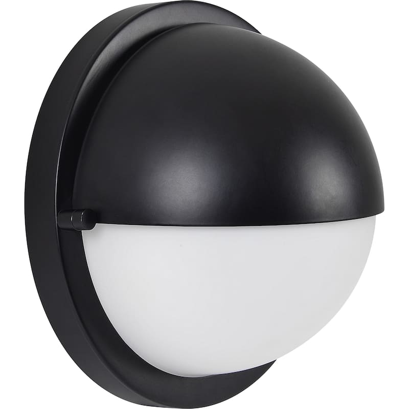 Wall Sconce with Globe Shade - 7.75" - Black and White