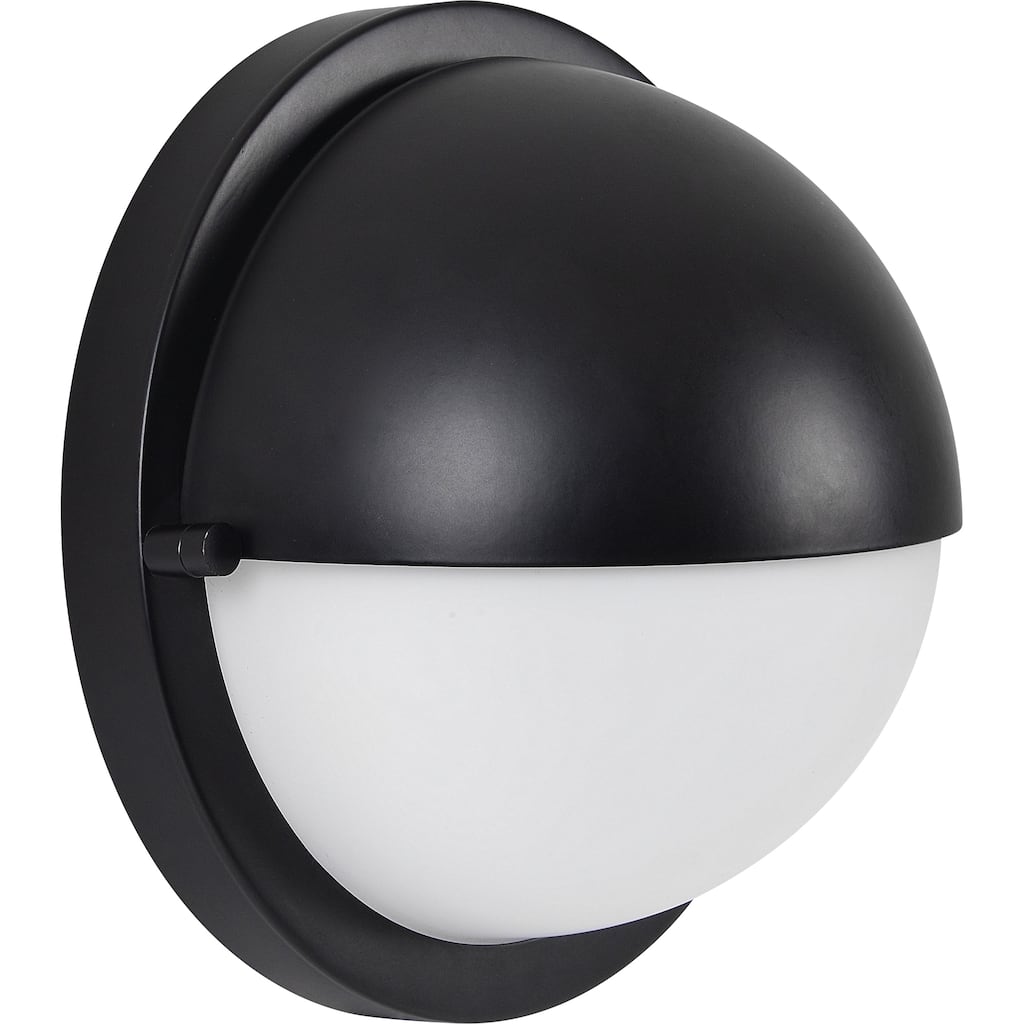 Wall Sconce with Globe Shade - 7.75" - Black and White