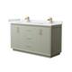 Option Light Green / White Cultured Marble Top / Satin