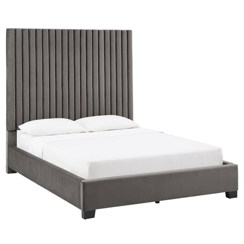 Aart Tufted Solid Wood and Upholstered Platform Bed by iNSPIRE Q Bold