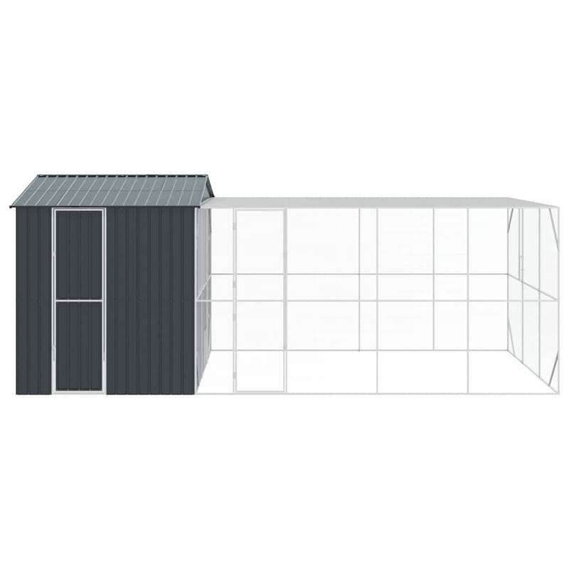 vidaXL Bird Cage Anthracite Galvanized steel