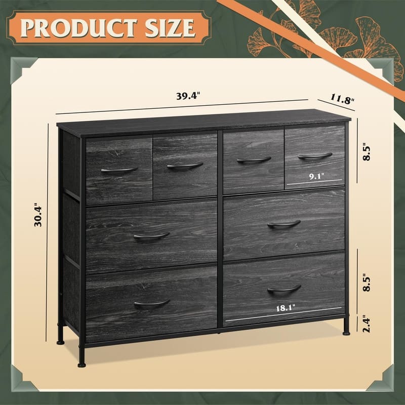 Dresser for Bedroom with 8 Drawers