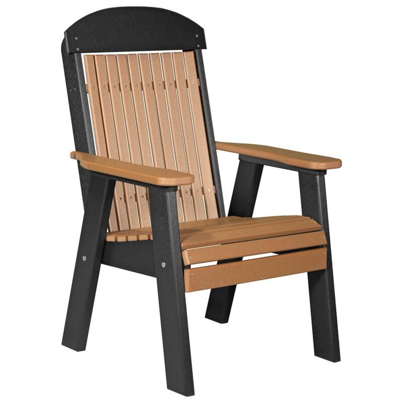 Poly Lumber Classic Bench - 2' - Cedar & Black