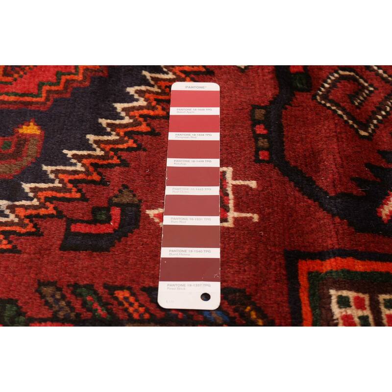 ECARPETGALLERY Hand-knotted Andelz Red Wool Rug - 4'0 x 6'8