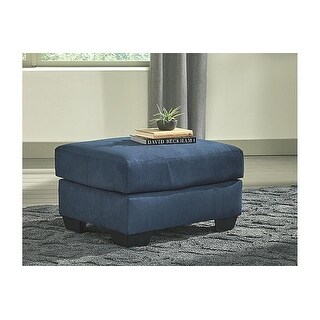 Darcy Contemporary Blue Ottoman