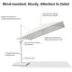 preview thumbnail 3 of 22, PURPLE LEAF 9 ft White Cantilever Patio Umbrella with 360 Degree Rotation