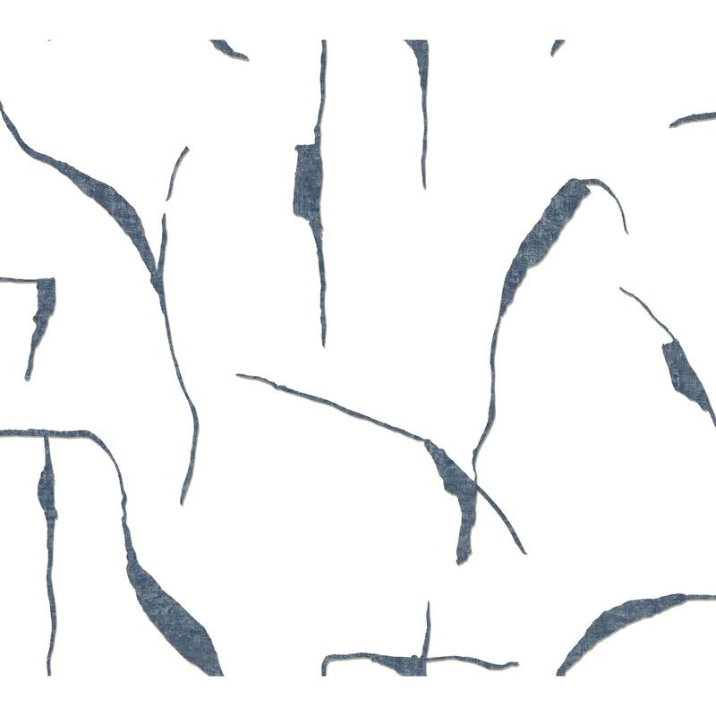 Ivory Coast Navy and Glint Premium Peel and Stick Wallpaper