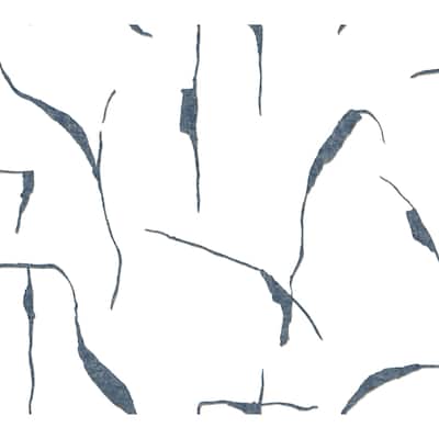 Ivory Coast Navy and Glint Premium Peel and Stick Wallpaper