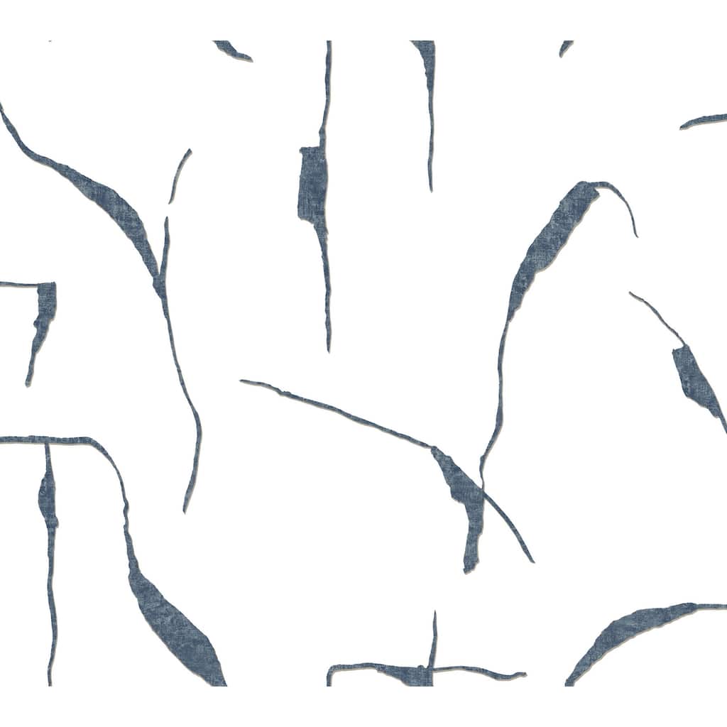 Ivory Coast Navy and Glint Premium Peel and Stick Wallpaper