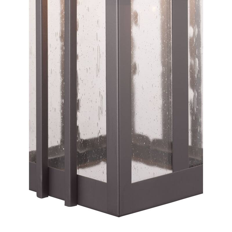 Boxwood Collection One-Light Hanging Lantern - 8.875 in x 8.875 in x 17.5 in
