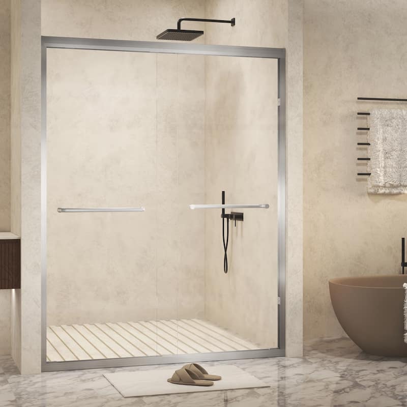 Premium Double Sliding Shower Door with Advanced Safety Features and Stylish Design