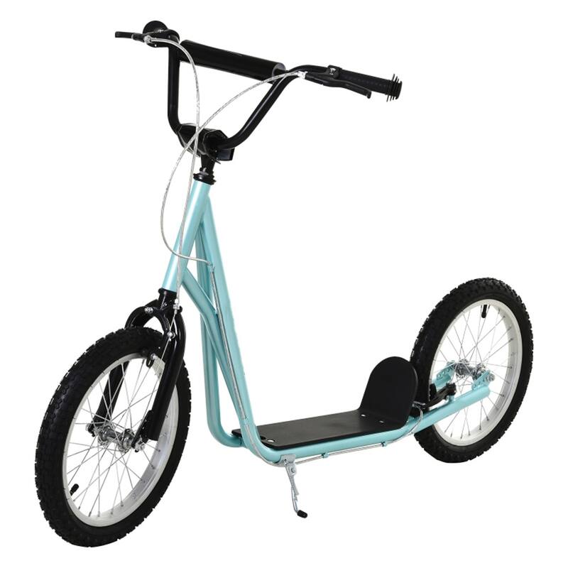 Children’s Ride-On Scooter with Soft Grip Handlebar and Anti-Slip Foot Deck for Outdoor Use - 54.75"L x 22.75"W x 35.5"-37.75"H