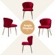 preview thumbnail 76 of 88, Barbara Contemporary Upholstered Side Chair with Small Base Set of 2 by HULALA HOME