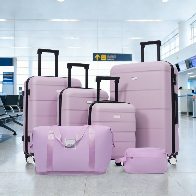 Hardshell Luggage Sets 4 pcs + Bag Spinner Suitcase with TSA Lock Lightweight-16IN 20IN 24IN 28IN Luggages