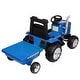 preview thumbnail 4 of 24, 12V Electric Tractor Ride-On with Trailer for Kids, Remote Control, USB Music Player, Dual Motor Power & 3-Gear Shift