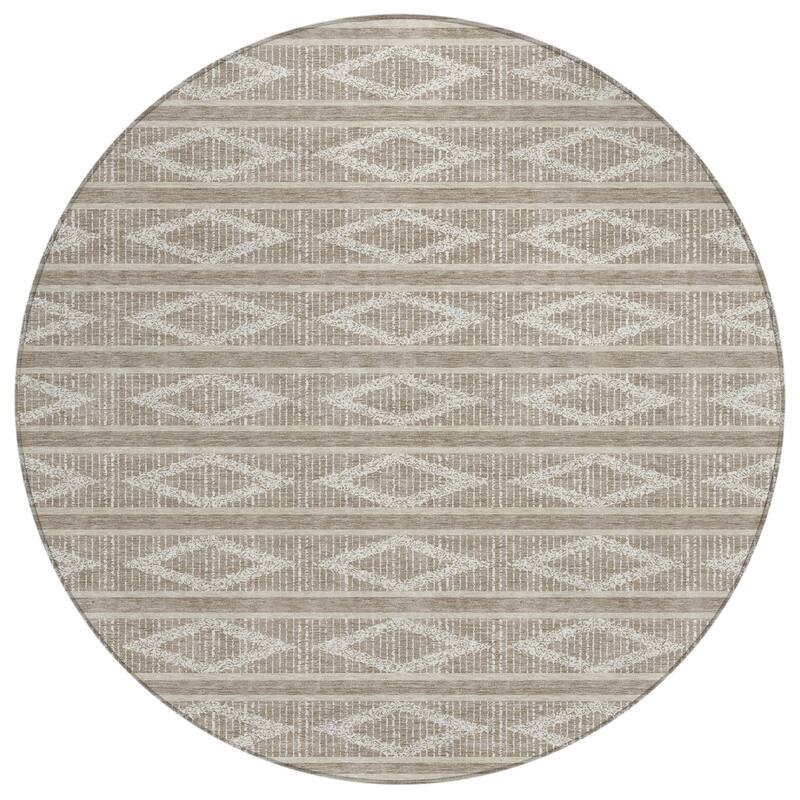 HomeRoots Geometric Transitional Rectangle Outdoor Rug