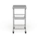 preview thumbnail 8 of 7, Porch & Den Allerton Stainless Steel Kitchen Work Table Cart
