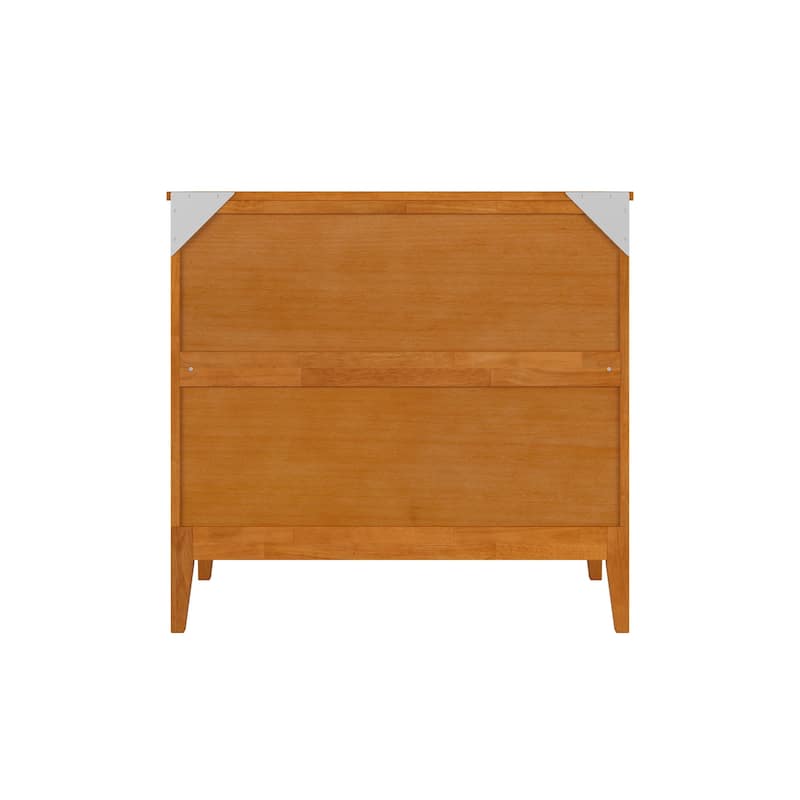 Twin Murphy Bed with Storage Chest & Charger - Solid Wood Folding Bed - Space Saving Furniture