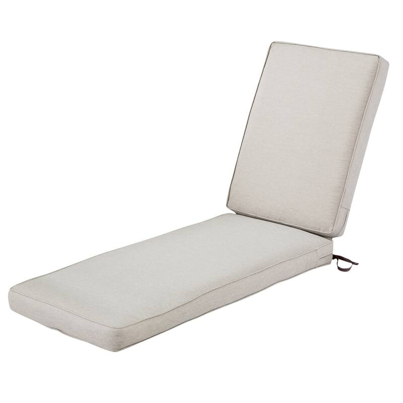 Classic Accessories Montlake Water-Resistant 74 x 23 x 3 Inch Patio Chaise Lounge Cushion