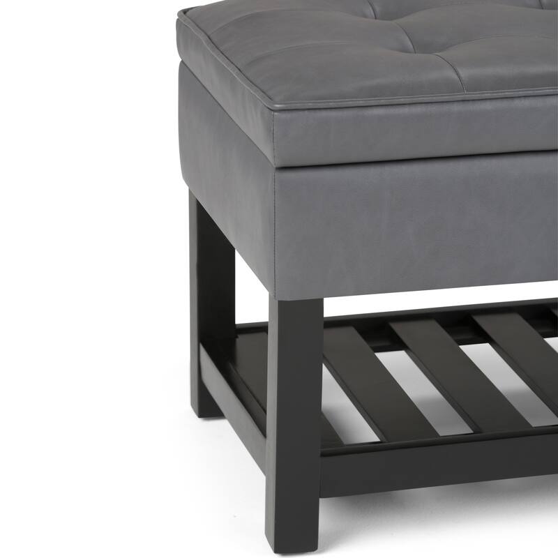 WYNDENHALL Essex 44 inch Wide Transitional Rectangle Ottoman Bench