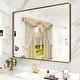 preview thumbnail 170 of 192, KIOTEE Modern Metal Frame Wall Mounted Bathroom Vanity Mirror with 5-year warranty 40x30 - Bronze