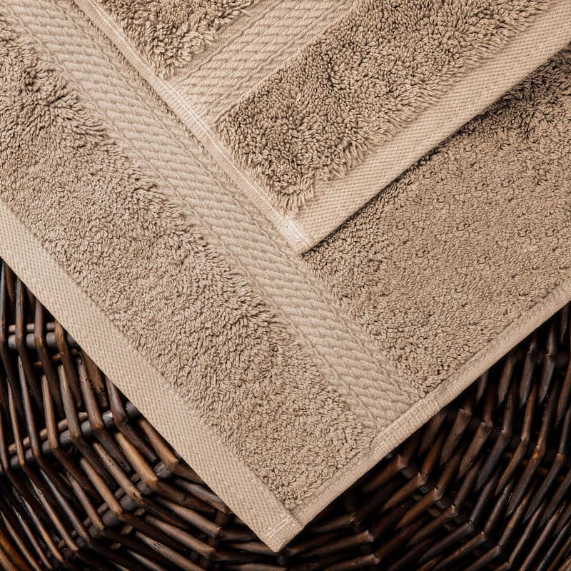 Superior Egyptian Cotton Pile Heavyweight Bath Towel Set of 2