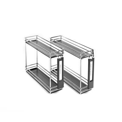 Nifty Solutions Chrome Spice Caddy Rack (Set of 2)