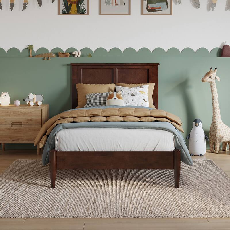 Charlotte Solid Wood Low Profile Platform Bed