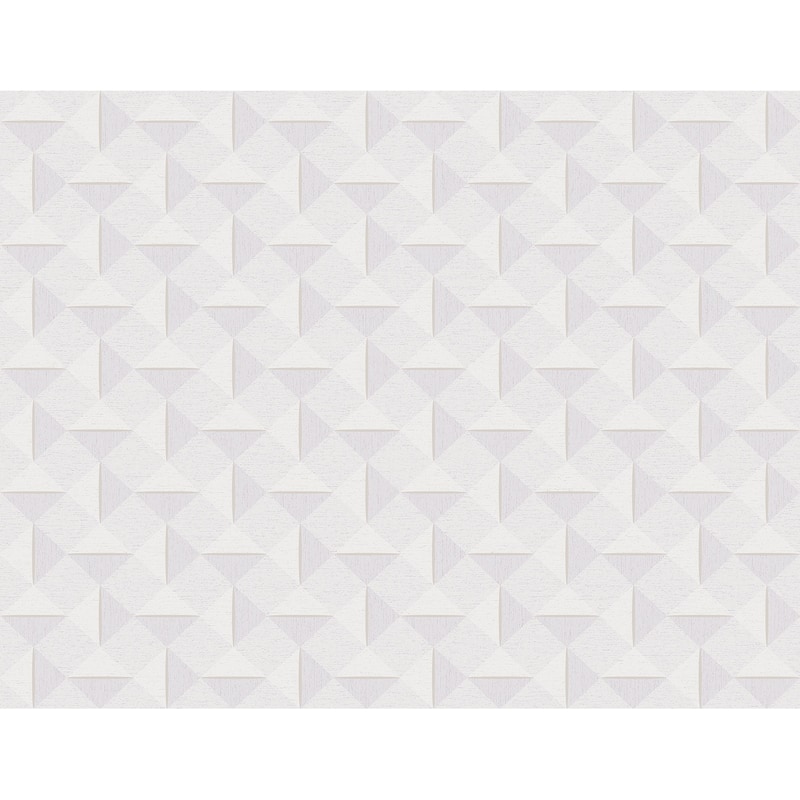 Seabrook Designs Shaye Metallic Diamonds Unpasted Wallpaper - 27 in. W x 27 ft. L - Metallic Lavender