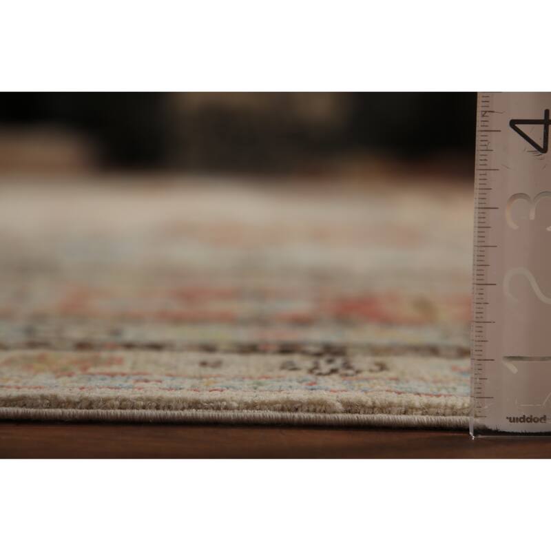 Vegetable Dye Heriz Serapi Rug Hand-Knotted Oriental Wool Carpet - 10'2"x 12'5"