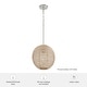 preview thumbnail 8 of 7, Hunter Berkeley Boho Rattan Pendant - Kitchen, Bedroom, Living Room, Dining Room, Entry - Transitional, Coastal