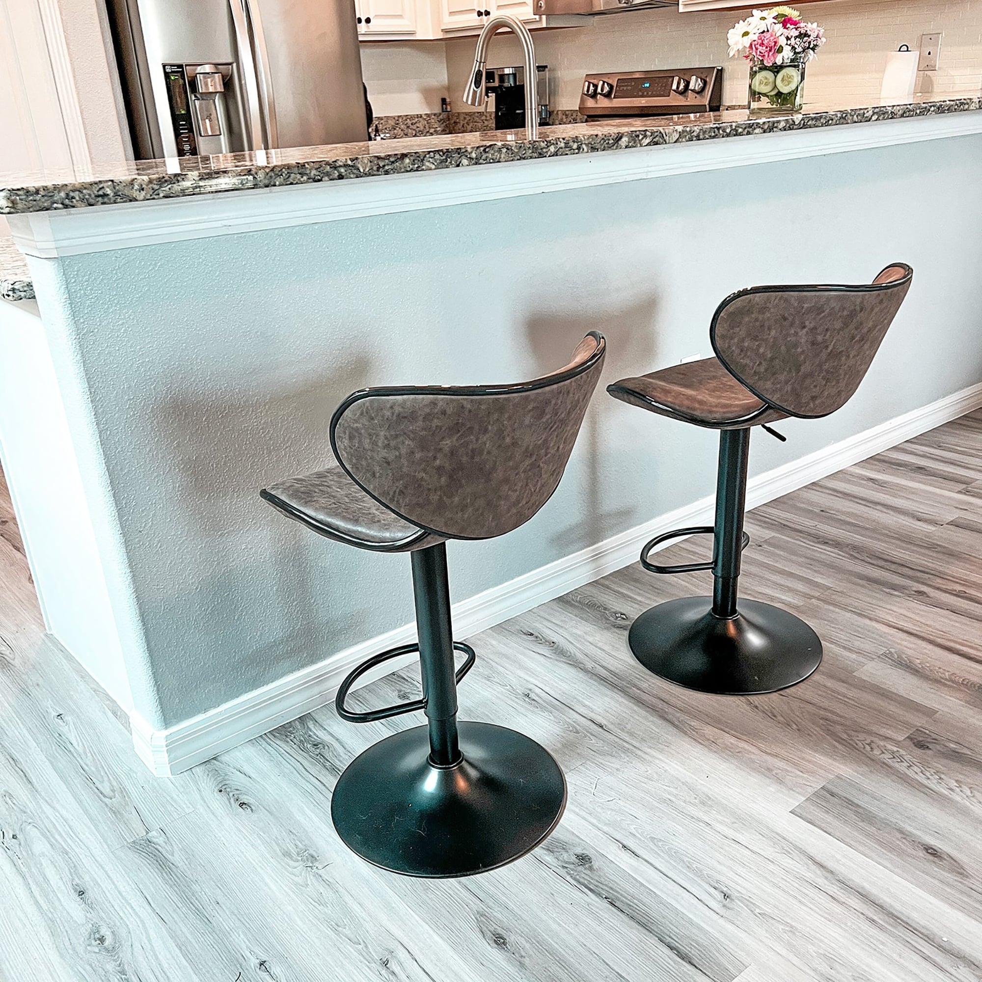 Alpha home swivel bar stool hot sale