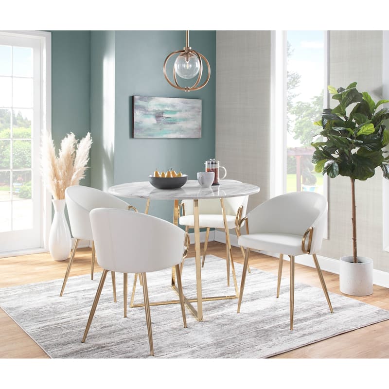 Silver Orchid Battista Upholstered Chair - Set of 2