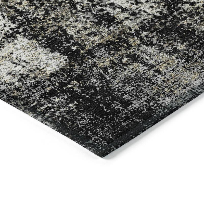 HomeRoots Abstract Transitional Rectangle Outdoor Rug