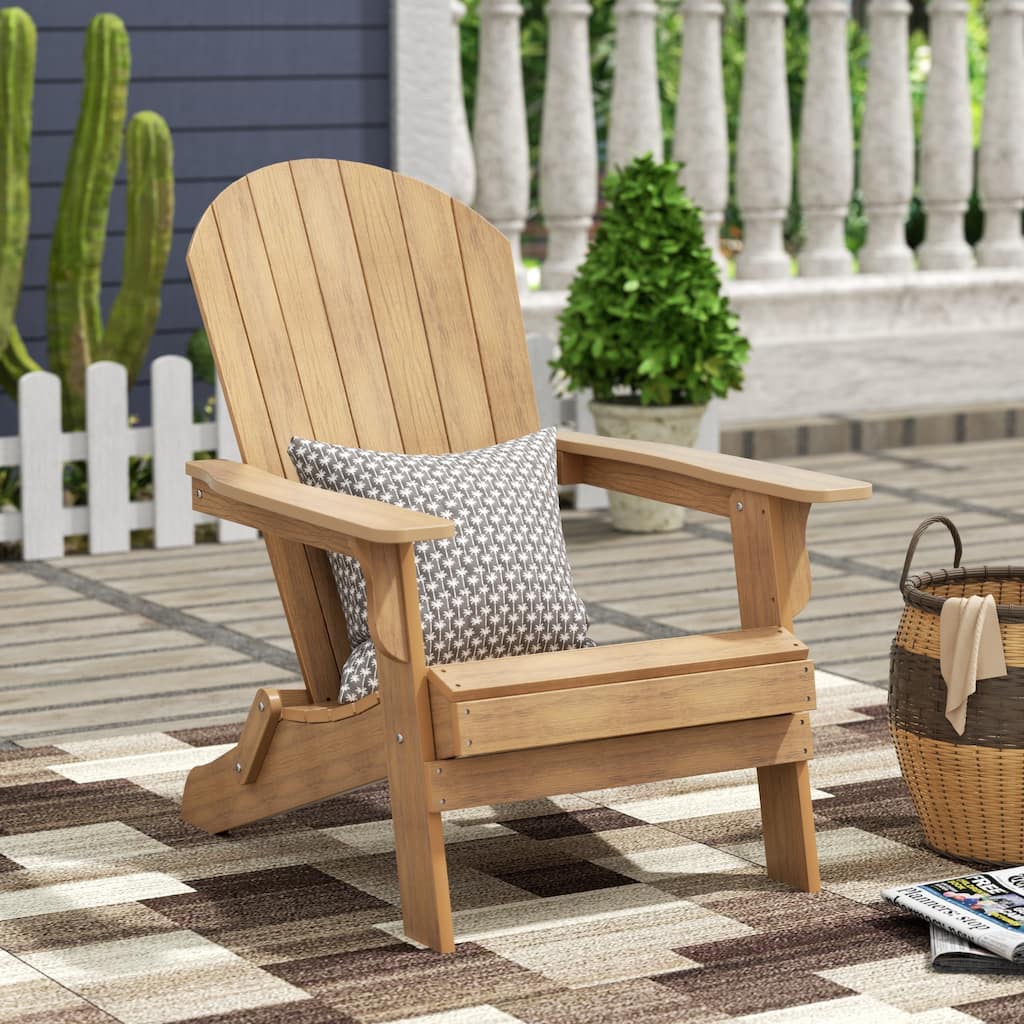 Vineyard HIPS Outdoor Folding Eco-Friendly All Weather Seashell Adirondack Chair