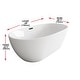 preview thumbnail 93 of 173, Adler Soaking Bathtub in Glossy White