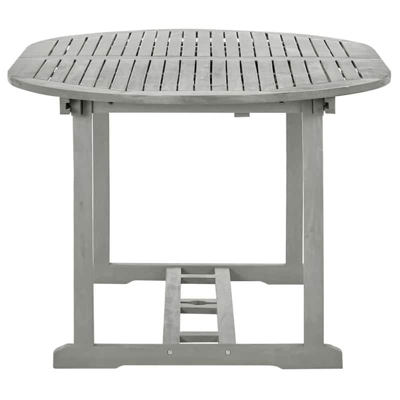 vidaXL Solid Wood Acacia Patio Dining Set 7 Piece Garden Seat Oval/Rectangular