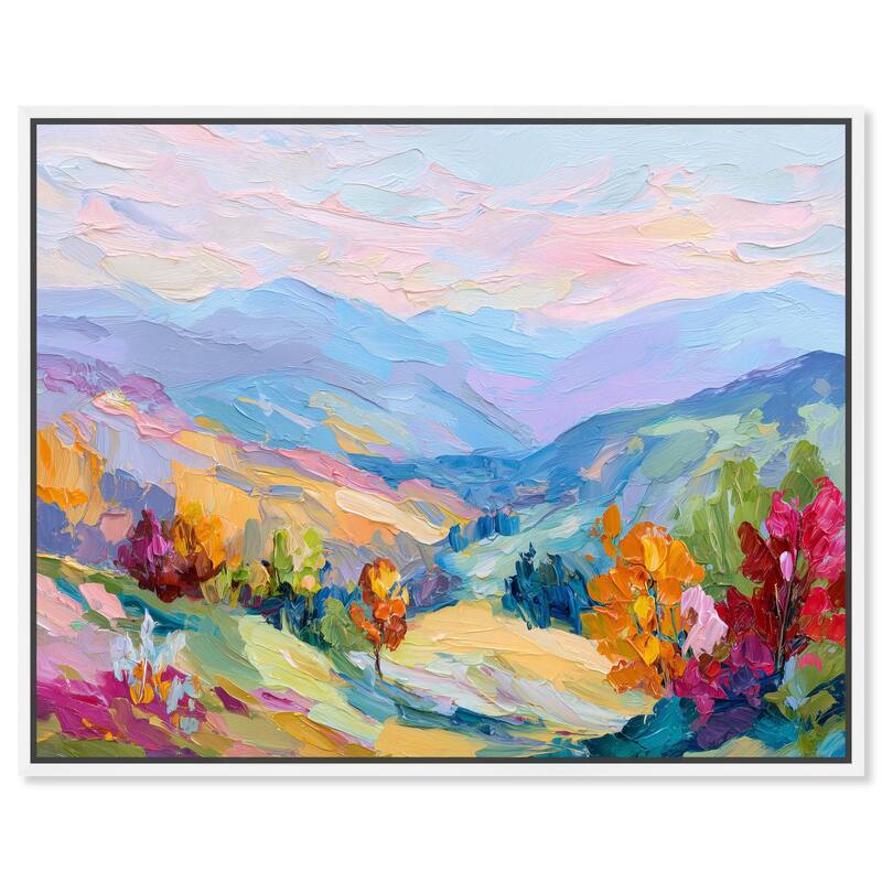 Colorful Valley I Canvas by Art Remedy - White - 24" x 20"