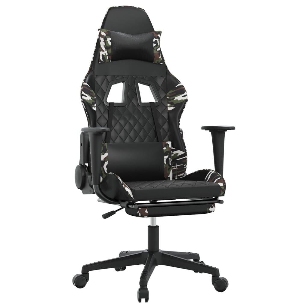 Camo gaming chair with hot sale footrest
