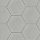 preview thumbnail 12 of 11, Merola Tile Textile Hex Silver 8.63" x 9.86" Porcelain Floor and Wall Tile