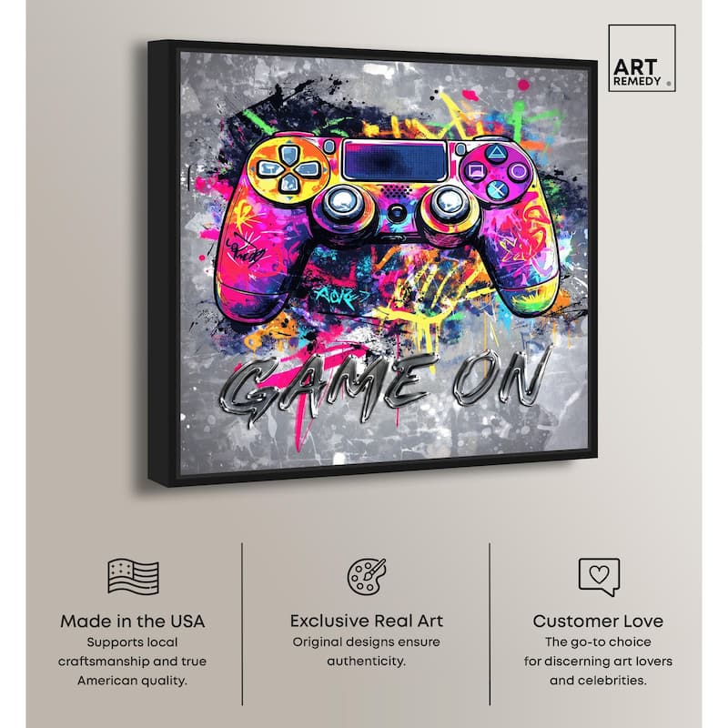 Game On Canvas by Art Remedy