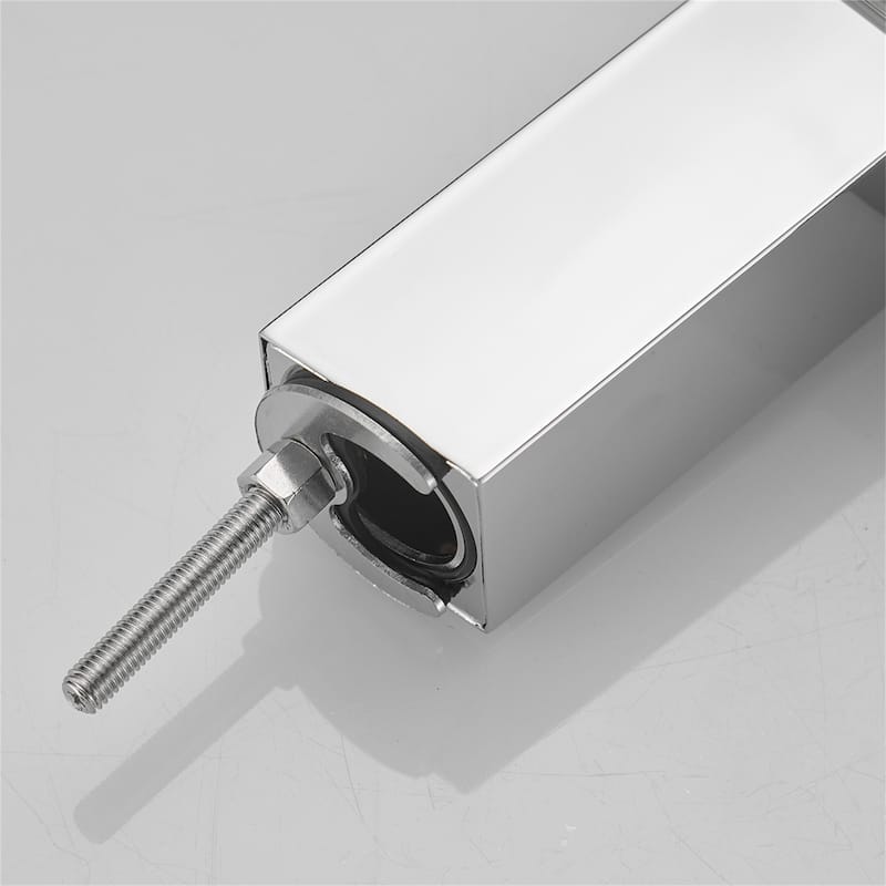Single Handle Bathroom Faucet with Deck Plate 304 Stainless Steel 1 Hole Modern Bathroom Sink Basin Faucets