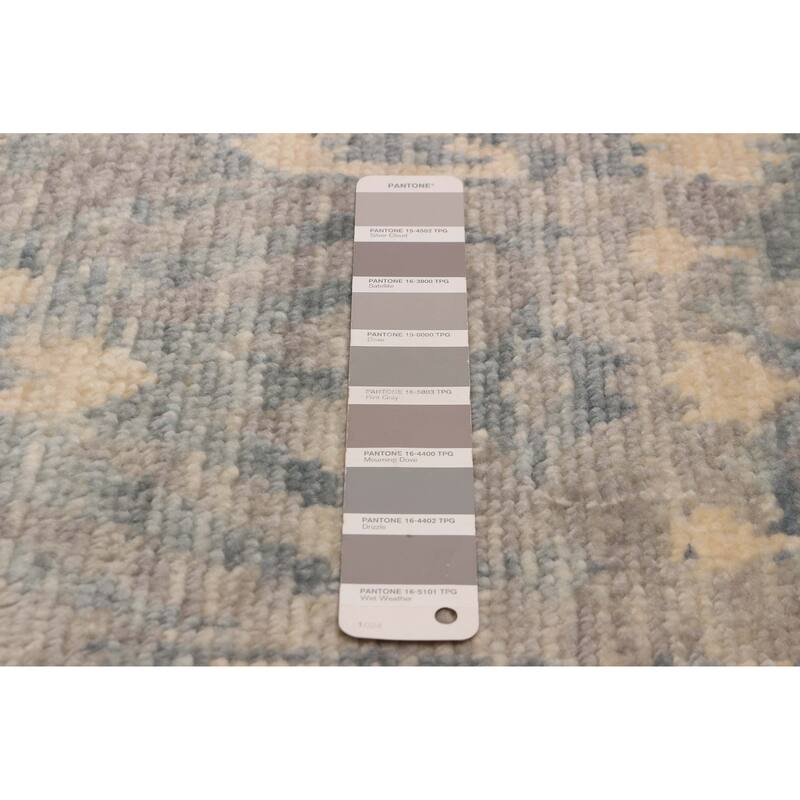 ECARPETGALLERY Hand-knotted Mystique Grey Wool Rug - 6' x 6'