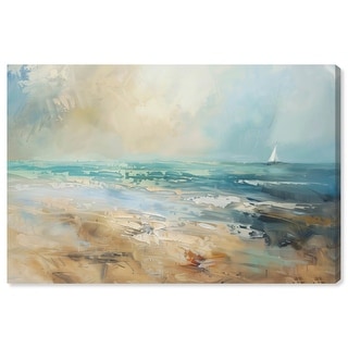 Beyond The Shore Beach Coastal Inspired Canvas Wall Art by Art Remedy ...