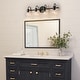 preview thumbnail 13 of 25, Olia Modern Black 3-Light Bathroom Vanity Light Minimal Globe Glass Wall Sconce