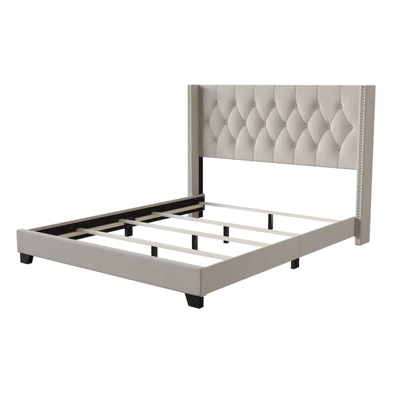 Danbury Tufted Upholstered Panel Bed