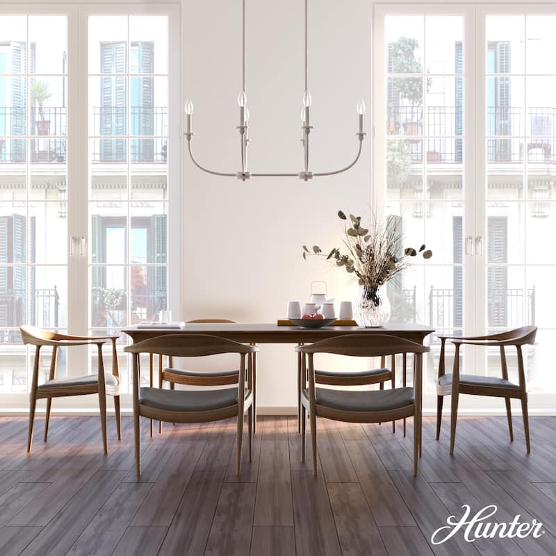 Hunter Southcrest Chandelier - Entry, Dining Table, Kitchen Island - Farmhouse, Transitional, Candle