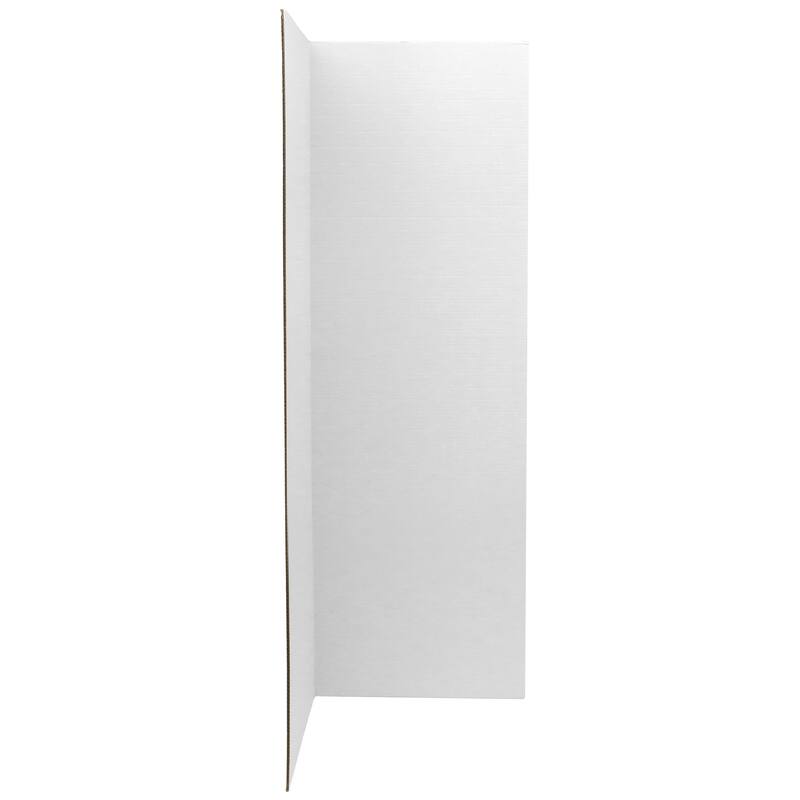4 ft. Tall White Cardboard Room Divider