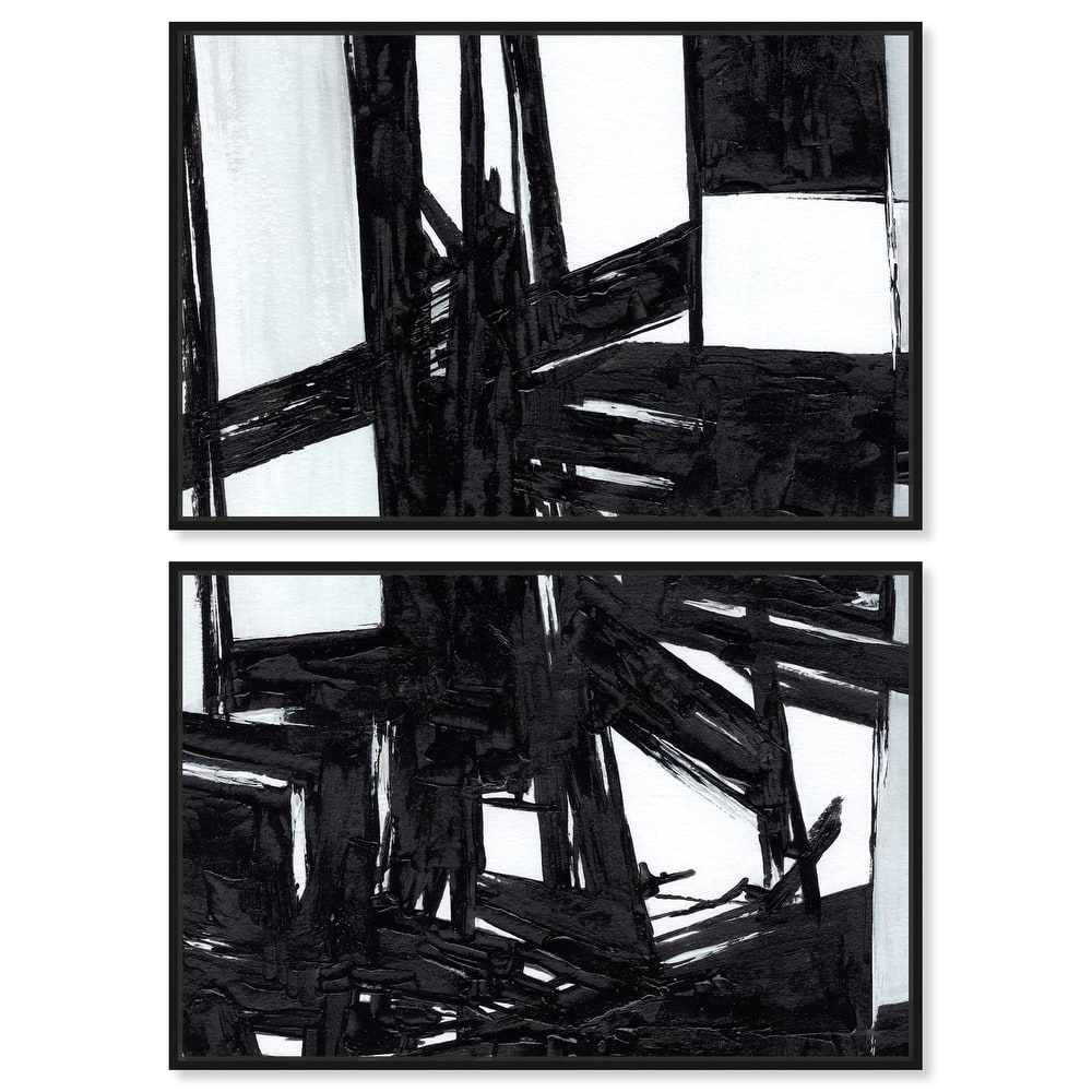 Monochrome Study Canvas Set of 2 by Art Remedy